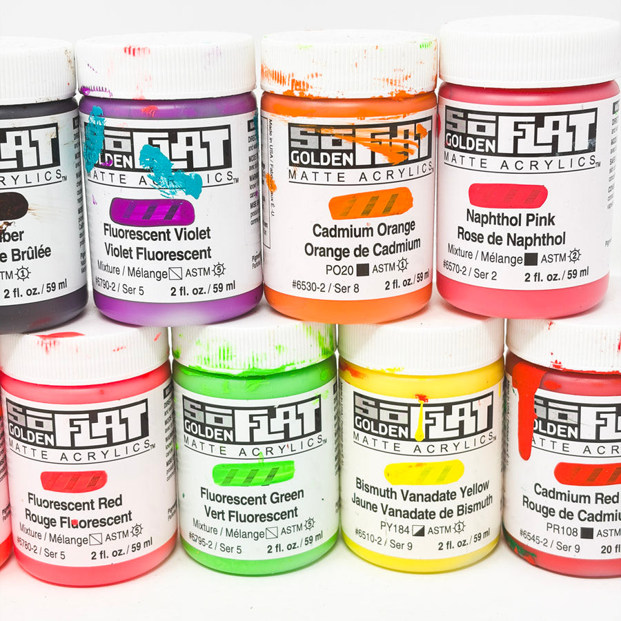 Golden SoFlat Matte Acrylic Paint - 2oz