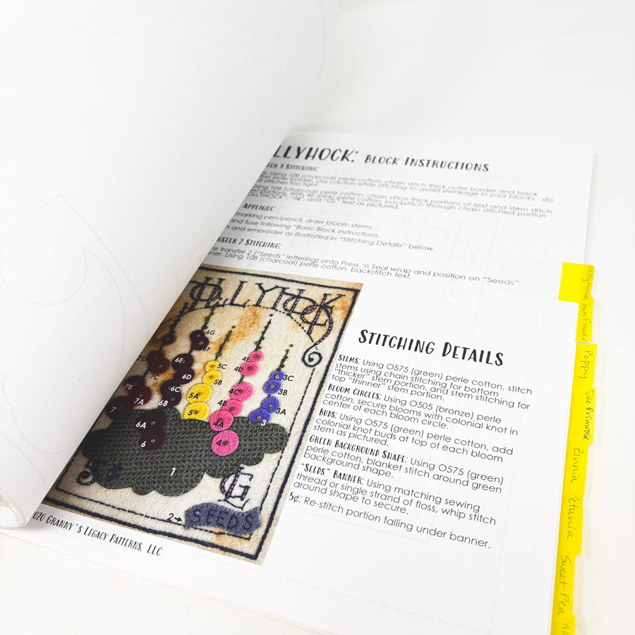 Granny's Seed Catalog: Garden Flowers Pattern Book