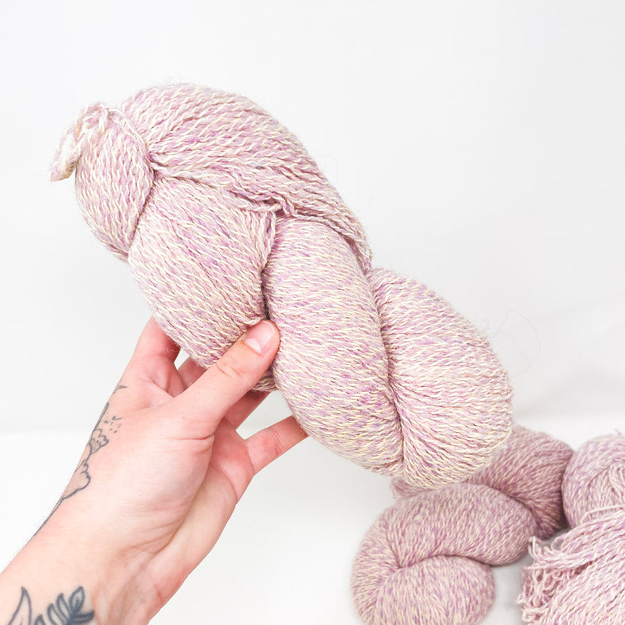 Trillium Yarns Striped Wool Yarn - Phlox