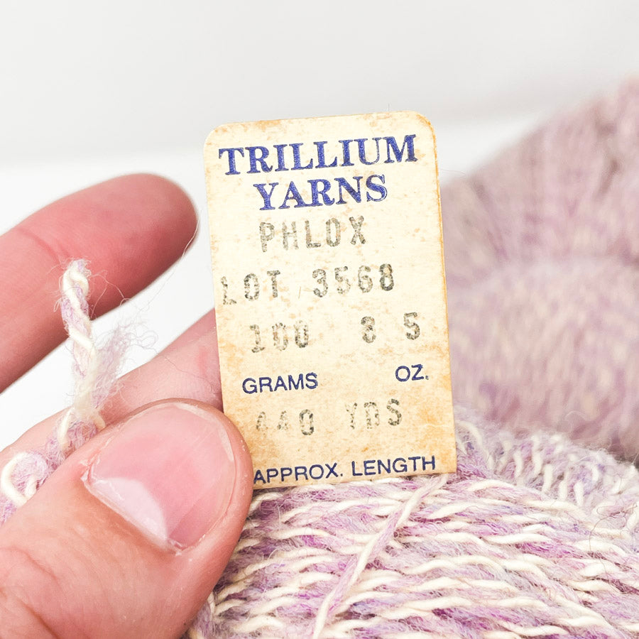 Trillium Yarns Striped Wool Yarn - Phlox