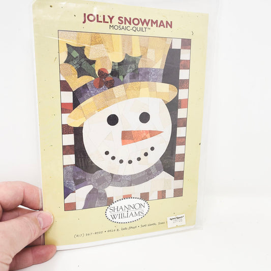 Jolly Snowman Mosaic Quilt Pattern by Shannon Williams