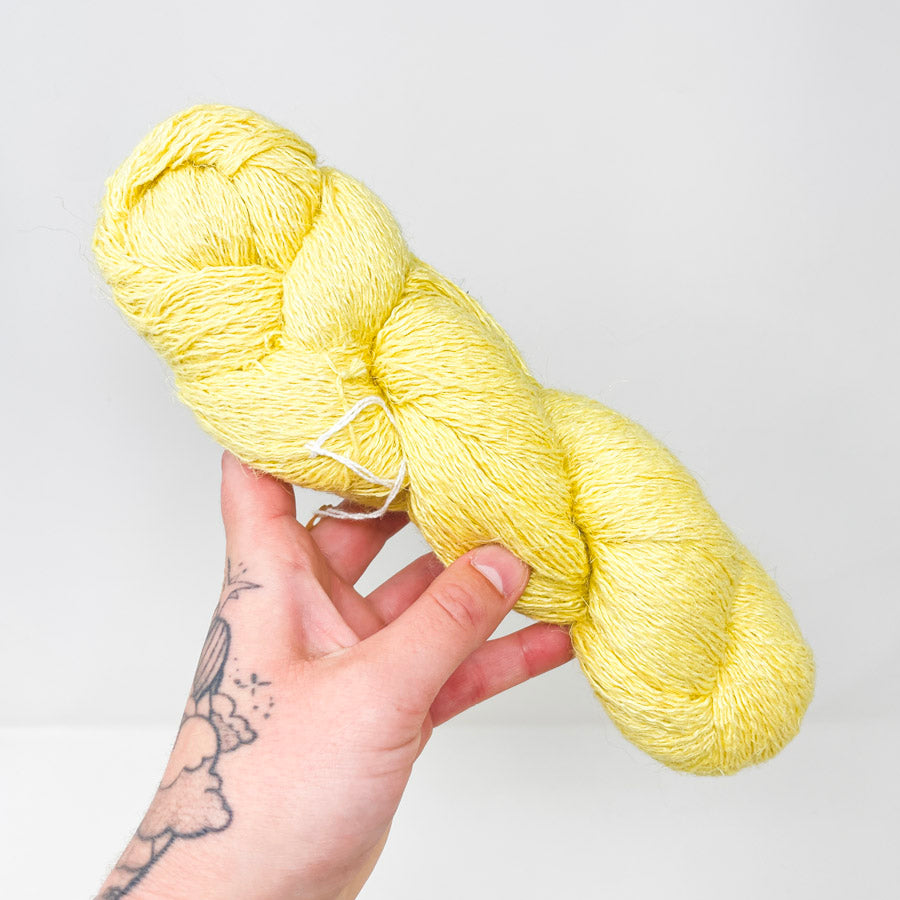 Skeins of Pastel Colored Warping Linen