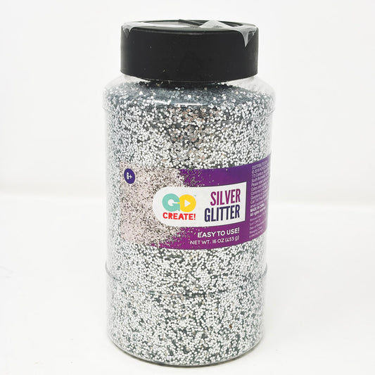 Go Create Silver Glitter - 16 oz