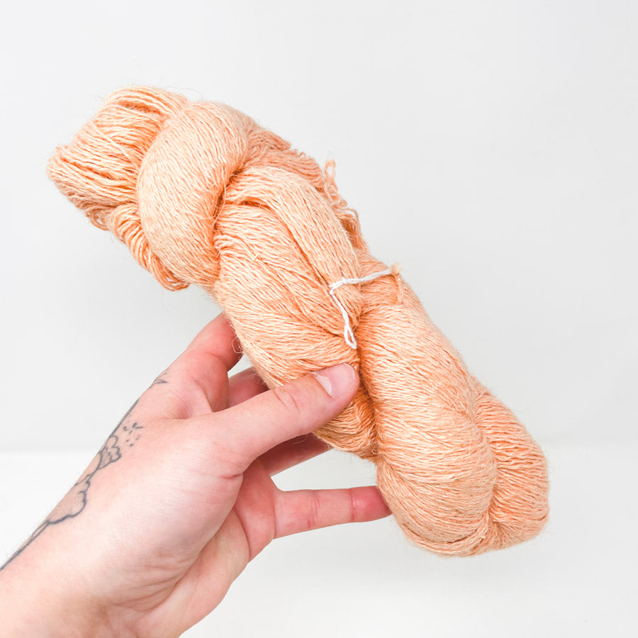 Skeins of Pastel Colored Warping Linen