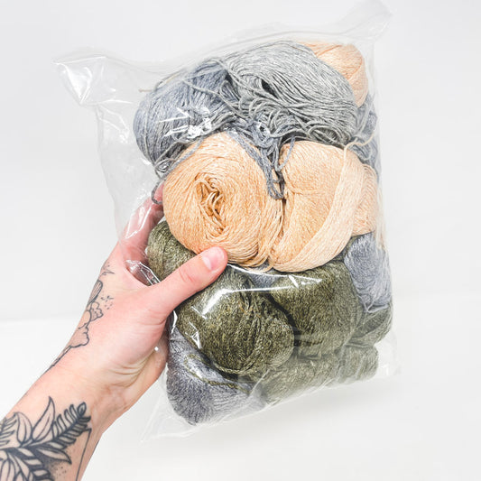 Silky Muted Tones Yarn Bundle