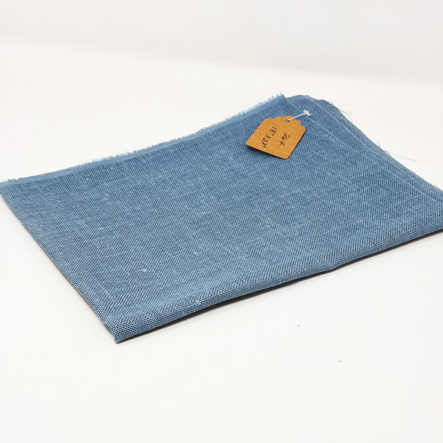 26 Count Stiff Country Blue Linen Fabric – 28" x 18"