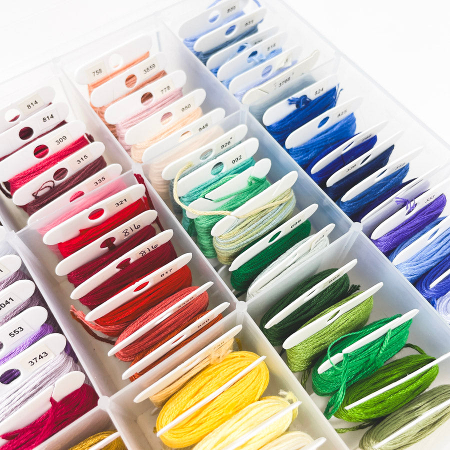 DMC Embroidery Thread Box Set - Appx. 90 Skeins