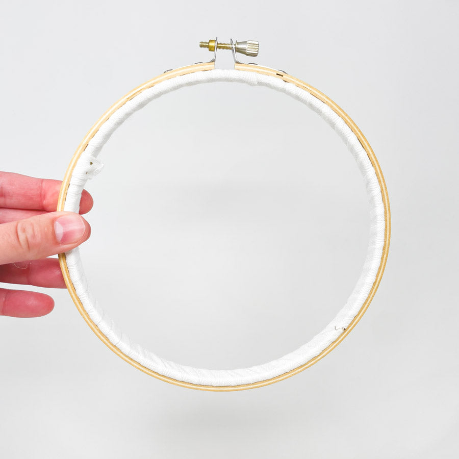 Twill Wrapped Wood Embroidery Hoops