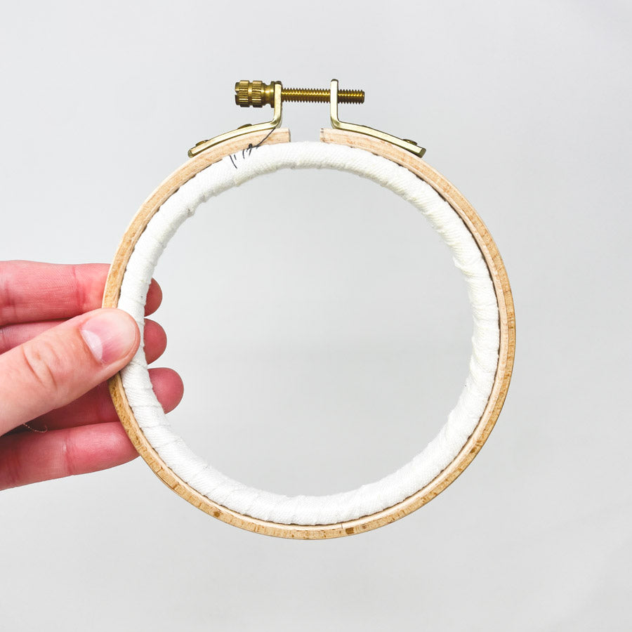 Twill Wrapped Wood Embroidery Hoops