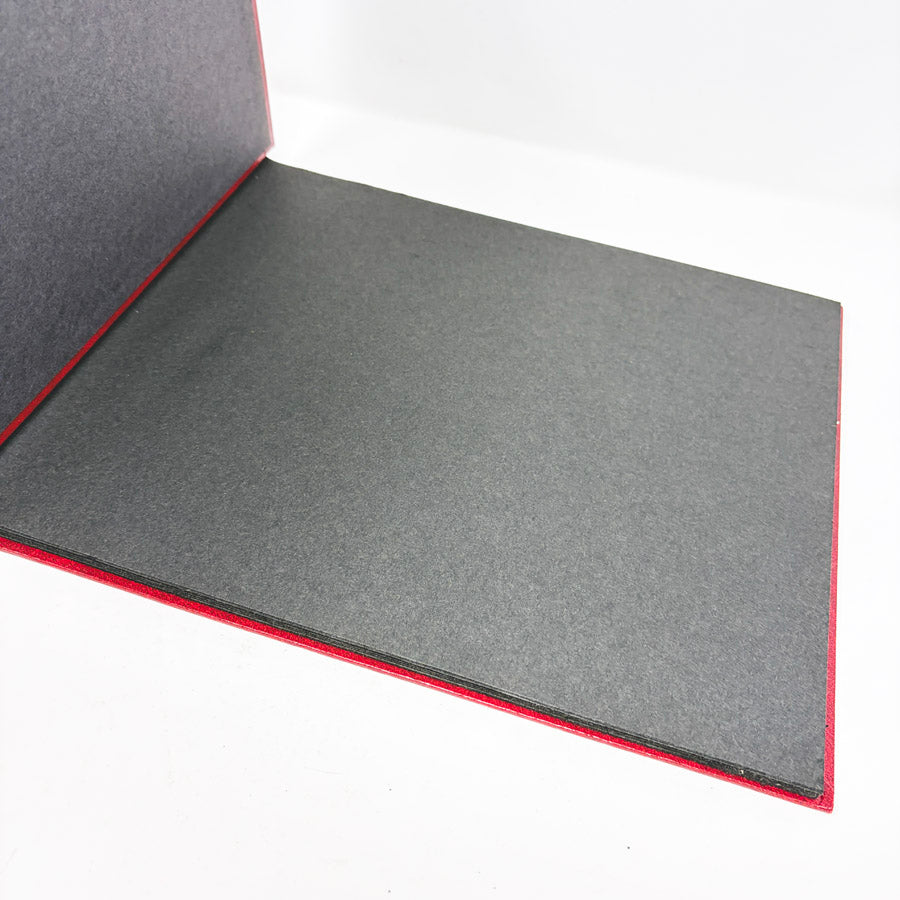 Vintage Red Photo Album with Black Paper Pages