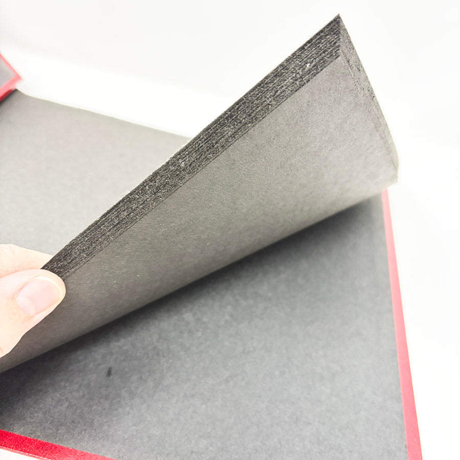 Vintage Red Photo Album with Black Paper Pages