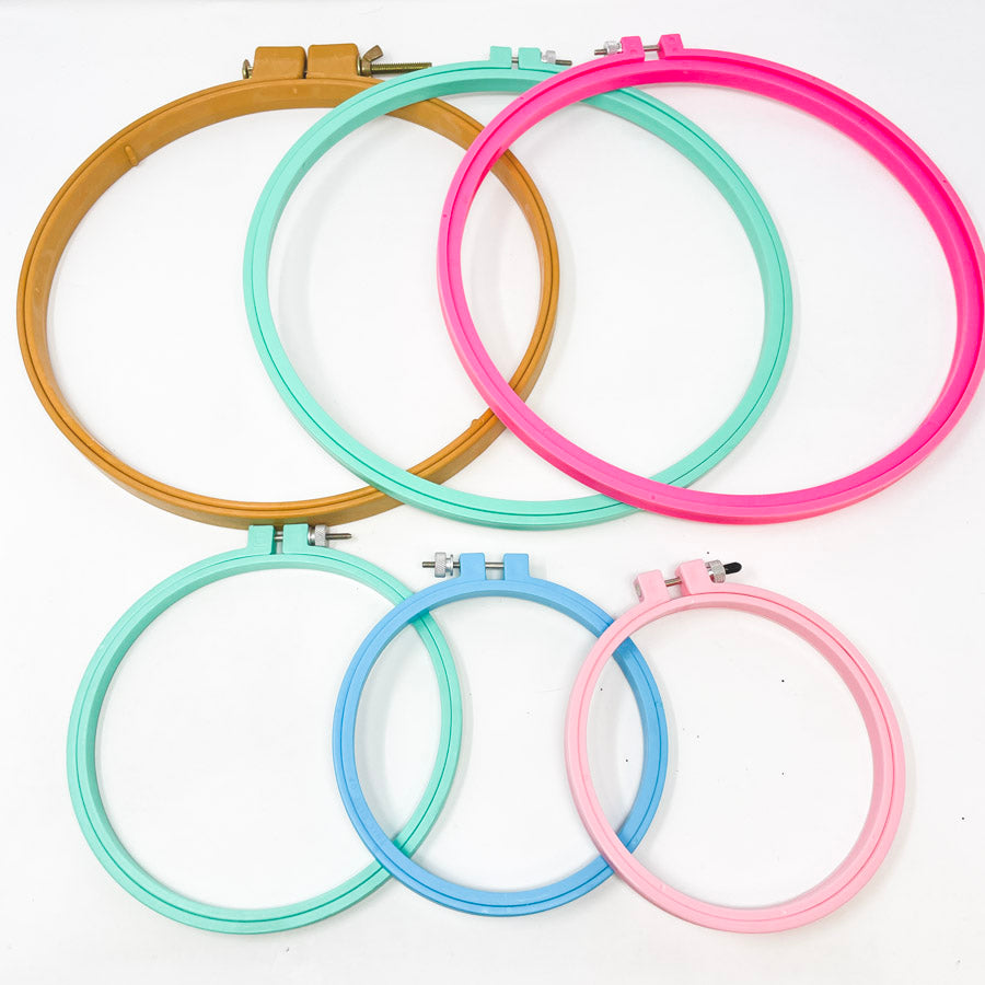 Asst. Plastic Embroidery Hoops