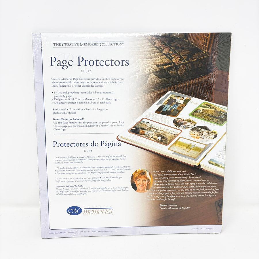 Creative Memories 12 x 12 Page Protectors