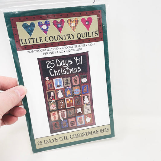 25 Days 'til Christmas Quilt Pattern by Little Country Quilts