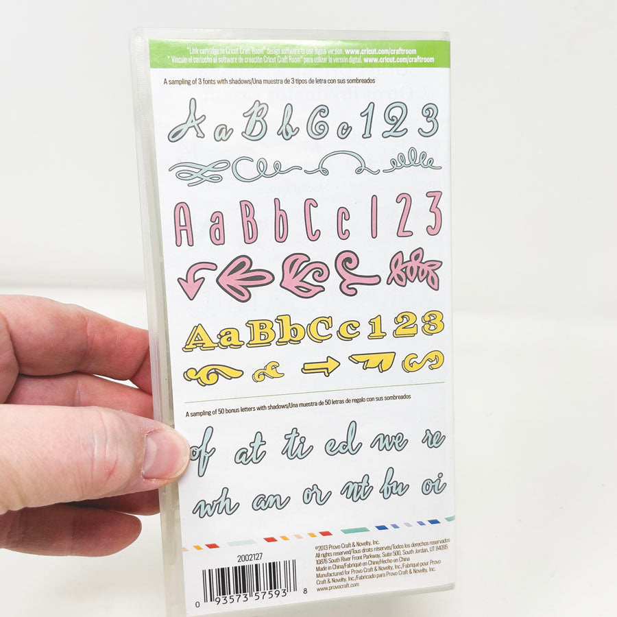 Cricut Font Cartridges - Plastic Box - Pick a Style