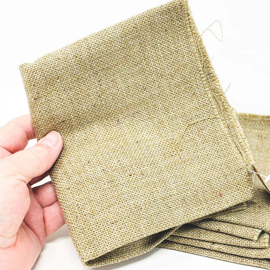 16 ct. Sand Color Evenweave Wool Fabric