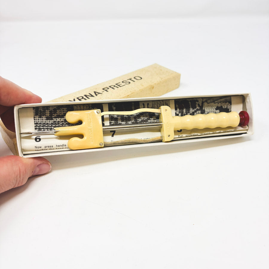 Vintage Smyrna Presto Carpet Knotting Apparatus