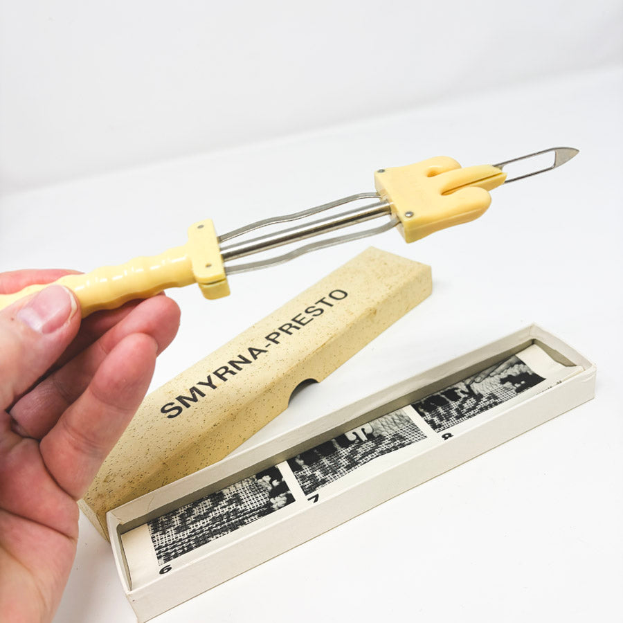 Vintage Smyrna Presto Carpet Knotting Apparatus