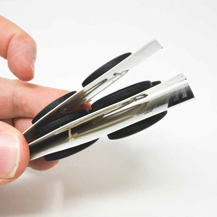 12 Black Sewology Buttons - 22mm