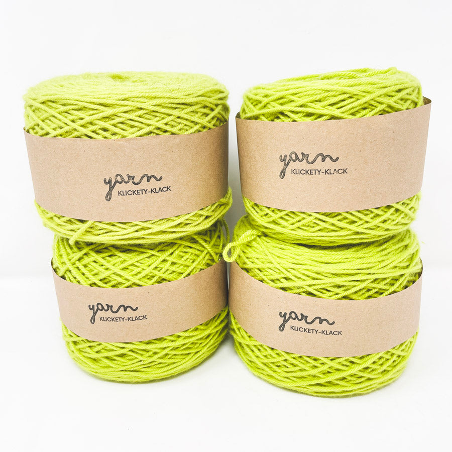 Bright Green Acrylic Yarn Cakes (1)