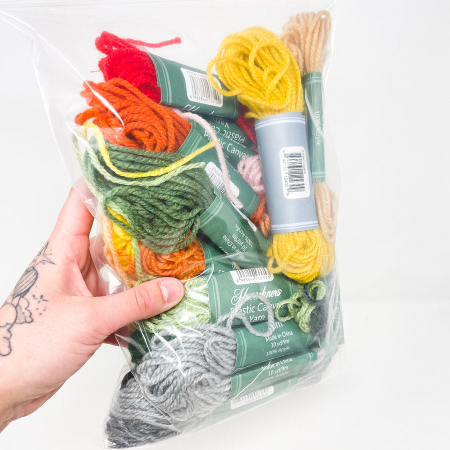 Color Bundle of Herrschners Plastic Canvas Yarn