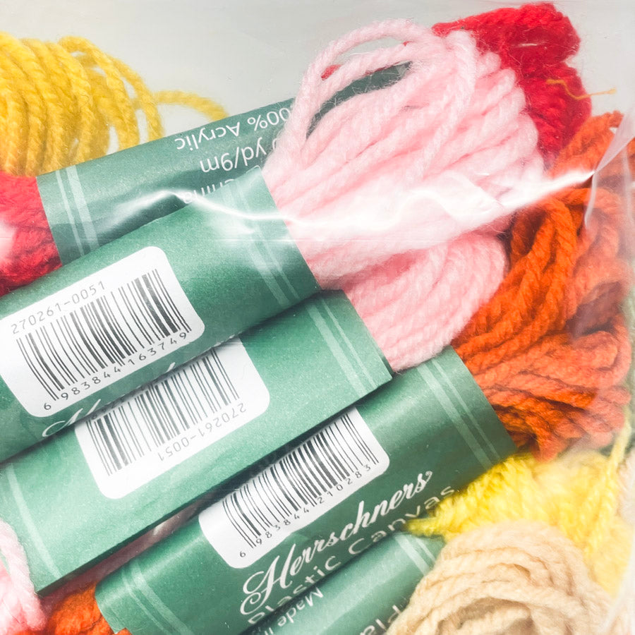 Color Bundle of Herrschners Plastic Canvas Yarn