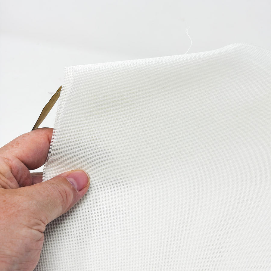 24 Count Stiff White Evenweave – 17" x 17"