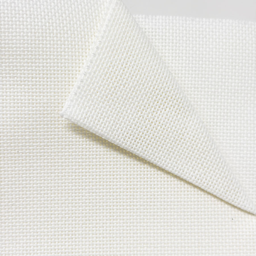 24 Count Stiff White Evenweave – 17" x 17"