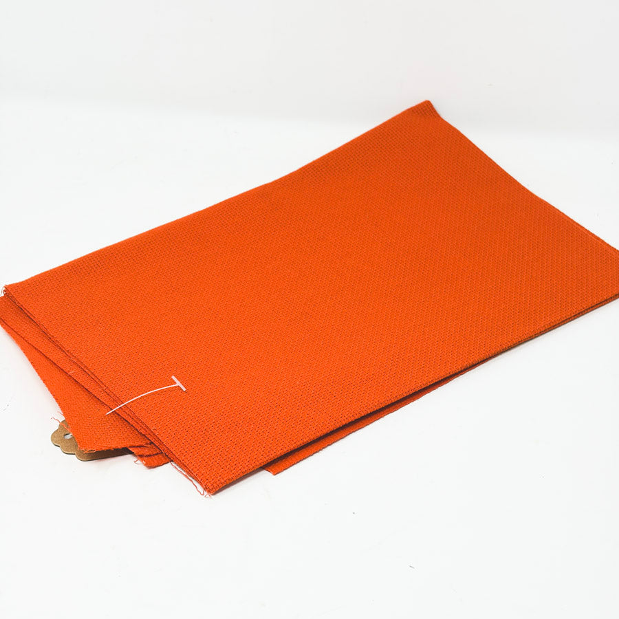 15 Count Stiff Deep Orange Aida – 18" x 24"