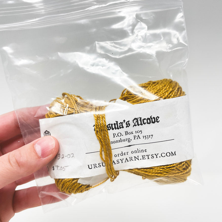 Ursula's Alcove California Gold Cotton Yarn Remnant