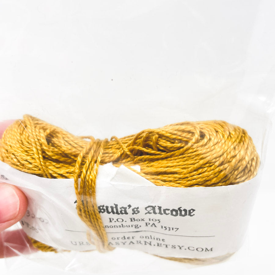 Ursula's Alcove California Gold Cotton Yarn Remnant