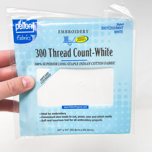 Pellon 300 Thread Count White Cotton Fabric