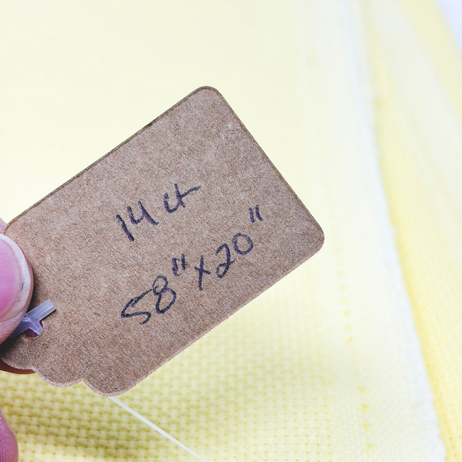 14 Count Stiff Yellow Aida – 20" x 58"