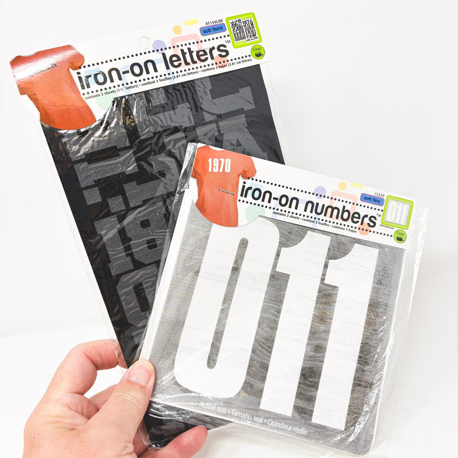 Iron-On Numbers and Letters