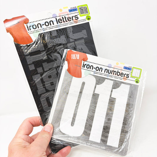Iron-On Numbers and Letters