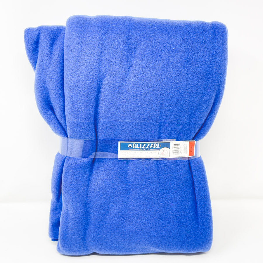 2.5 Yards Blue Fleece Fabric