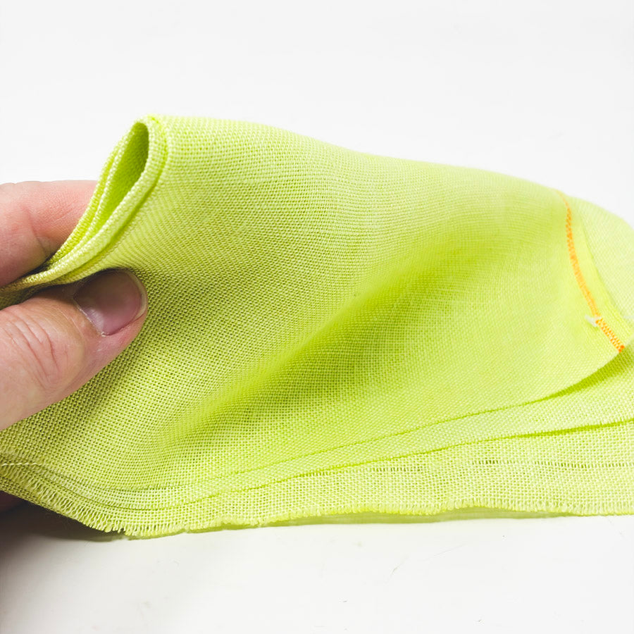26 Count Soft Bright Yellow Linen Fabric – 15" x 17"