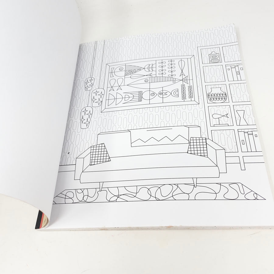 "Mid-Century Modern Mania" Coloring Book