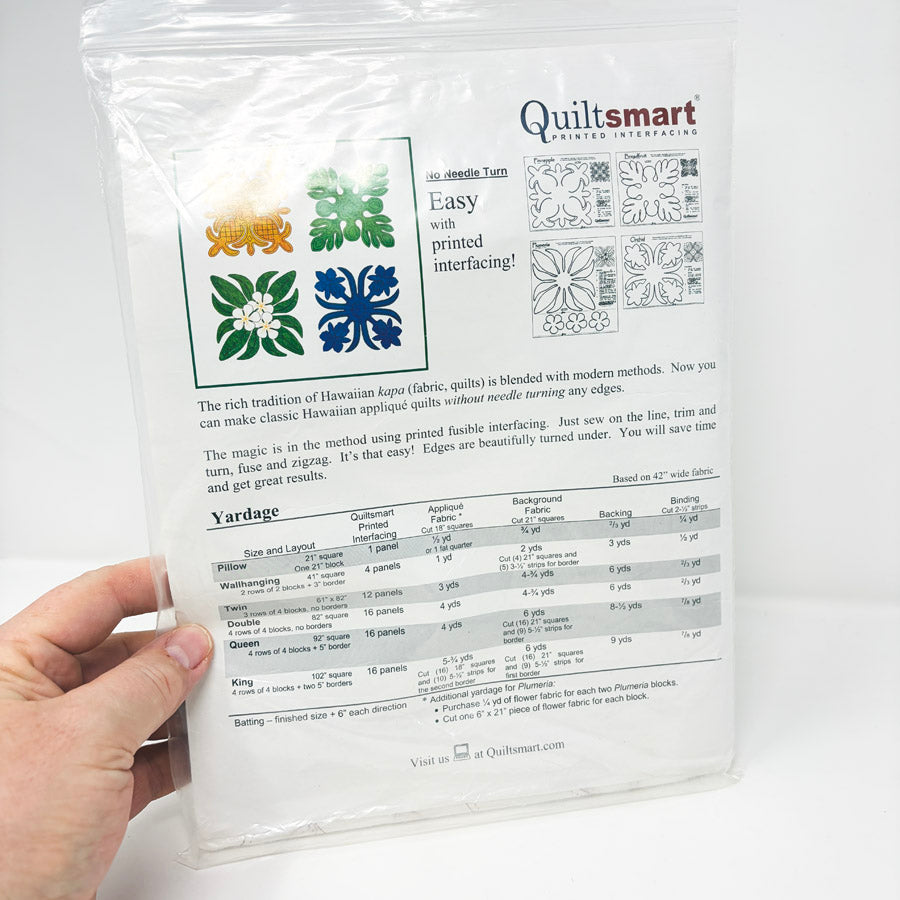 Quiltsmart Printed Interfacing - Kappa Hawaii Pattern – Hello Art Hatchery