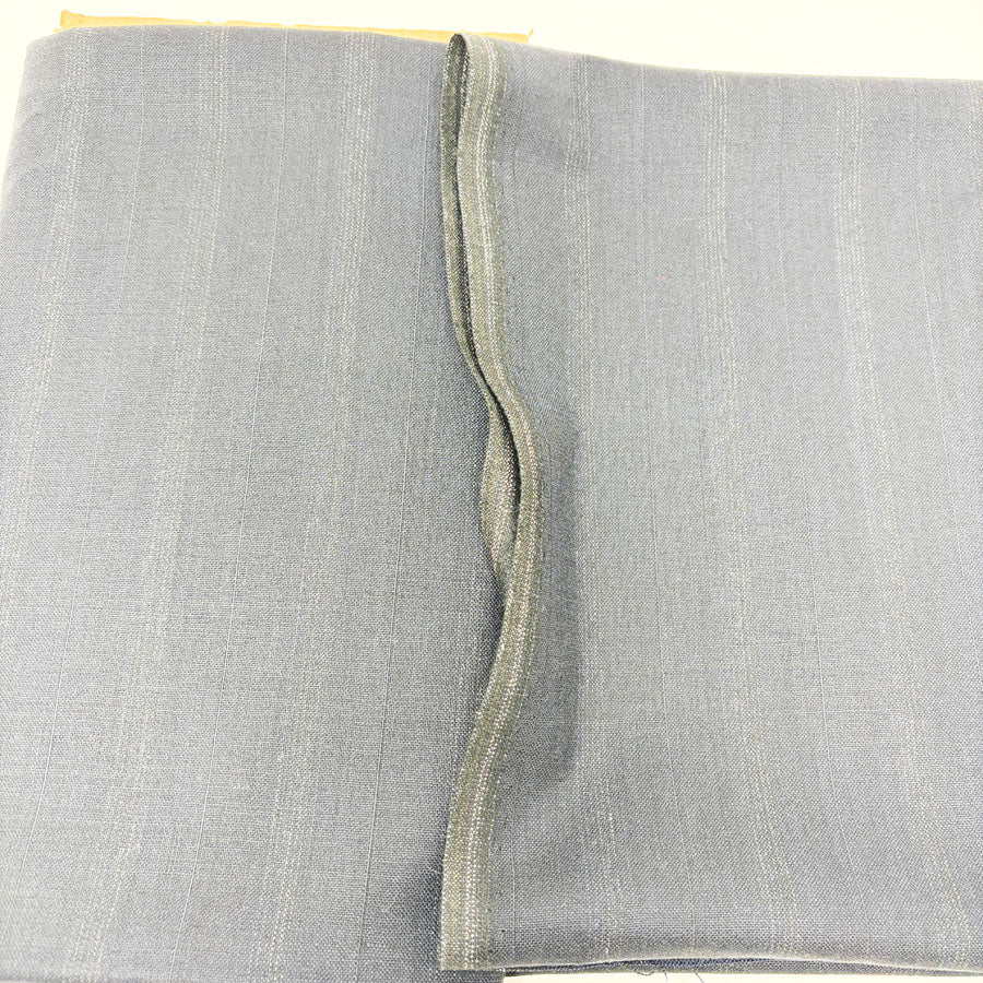 42" x 48" Dark Navy Subtle Stripe Fabric