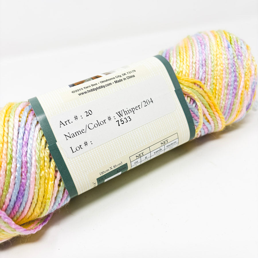 Yarn Bee Soft Secret Ombre Acrylic Yarn – Whisper