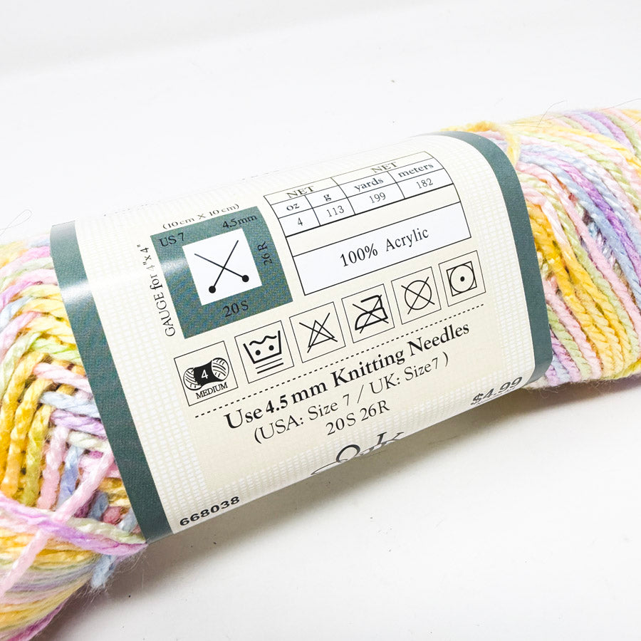 Yarn Bee Soft Secret Ombre Acrylic Yarn – Whisper
