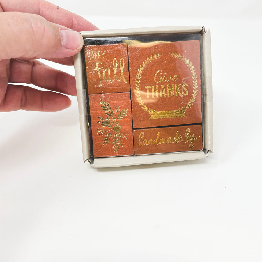 Fall Wood Stamp Set