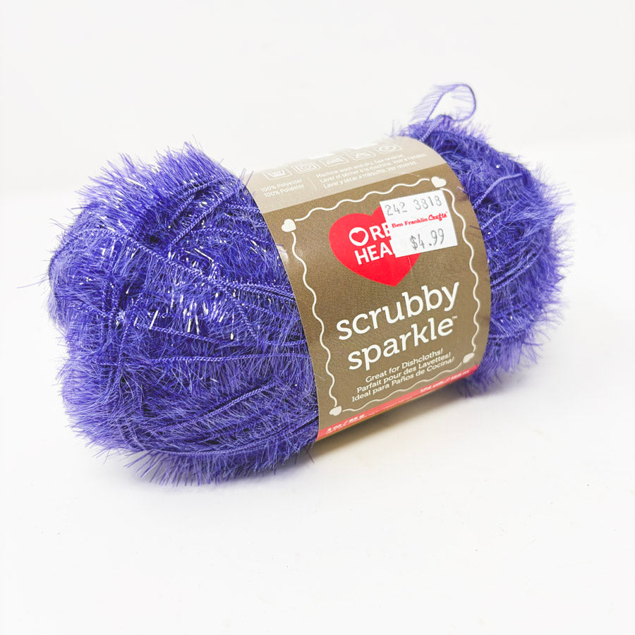 Red Heart Scrubby Sparkle Yarn