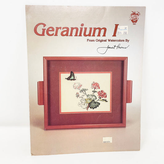 Geranium I Cross Stitch Pattern