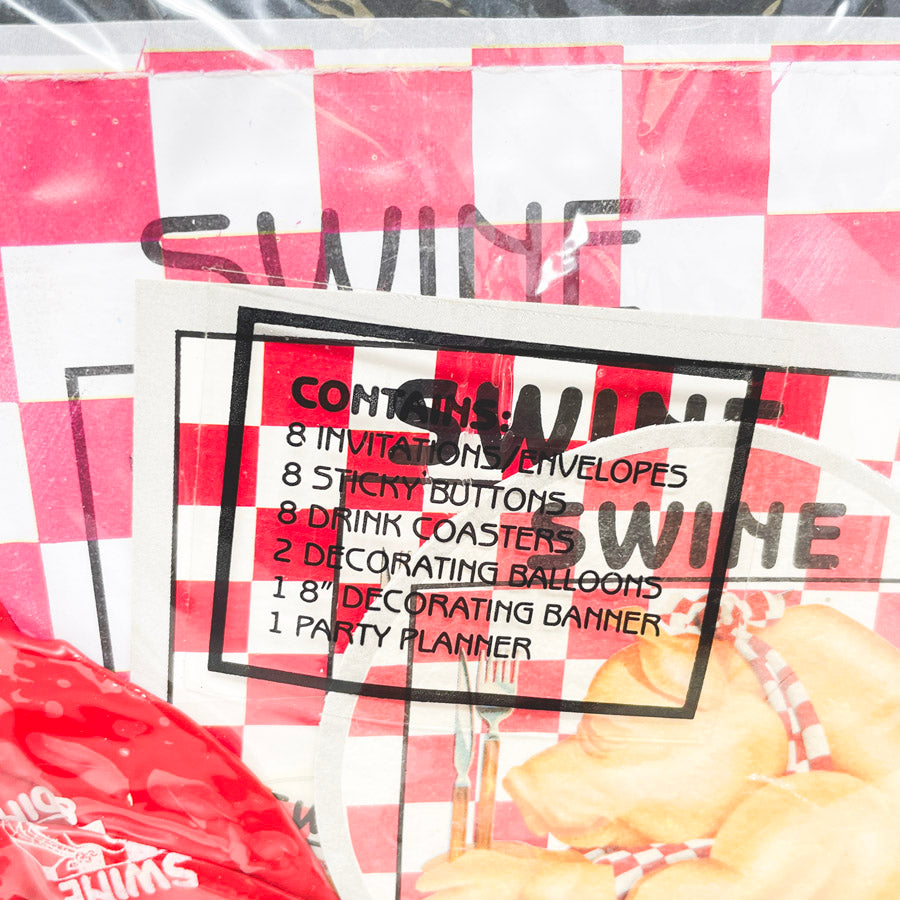 Nic Nak Swine & Dine Party Pack - Party Supply Kit