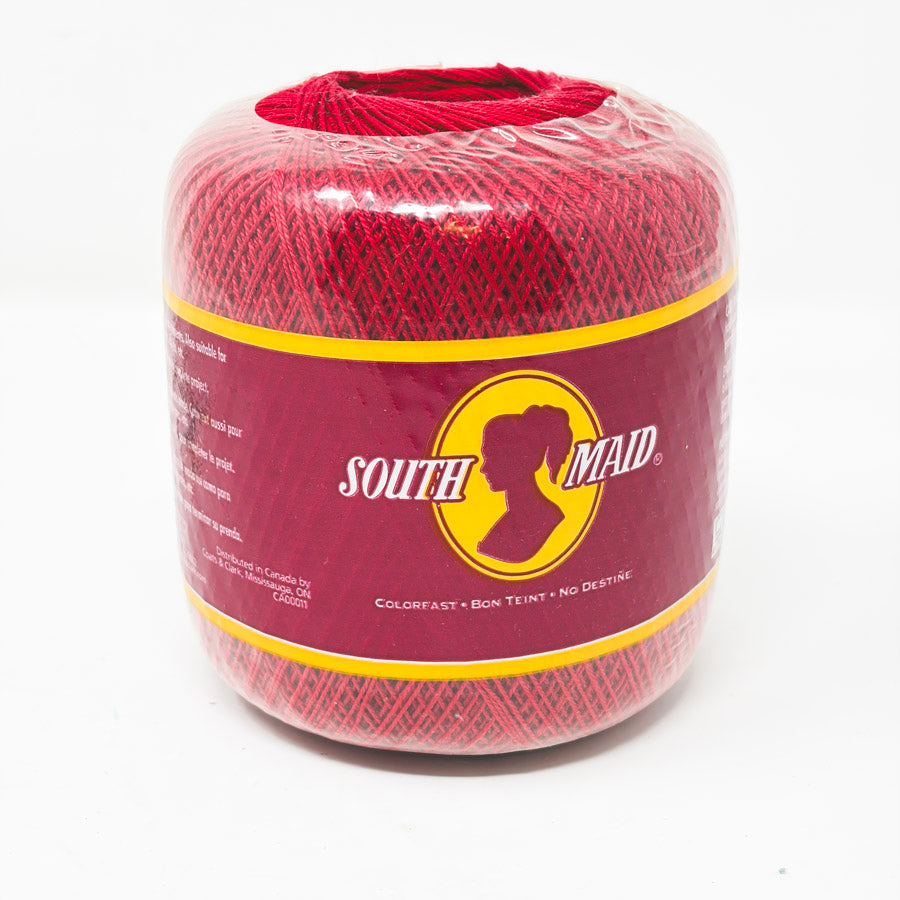 South Maid Cotton Crochet Thread - Red