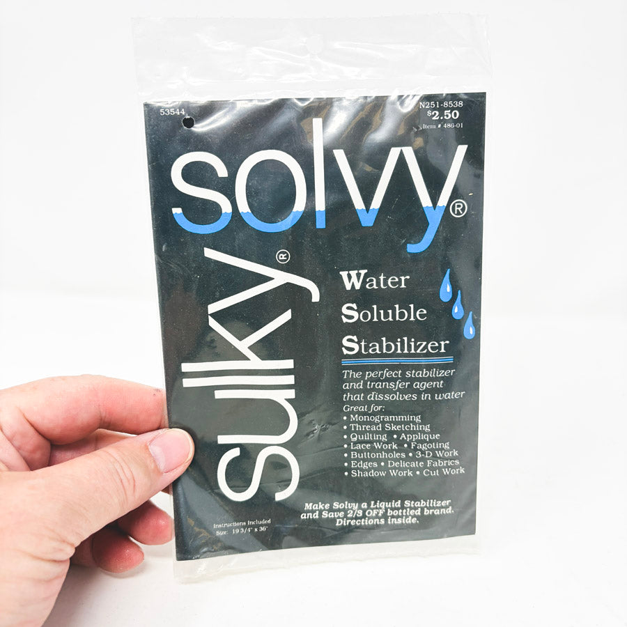 Sulky Solvy Water Soluble Stabilizer
