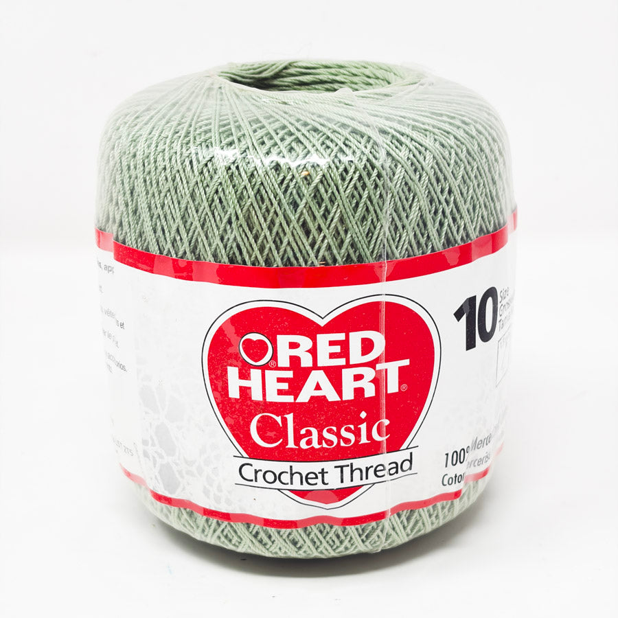 Red Heart Classic Cotton Crochet Thread - Frosty Green