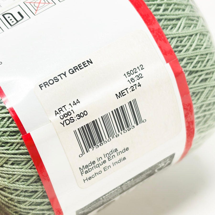 Red Heart Classic Cotton Crochet Thread - Frosty Green